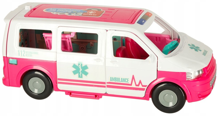 Zestaw Kik Lalka z akcesoriami Karetka pogotowia ambulans mobilny szpital (KX3038) (5903039767706) - obraz 7