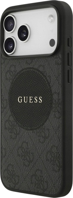 Панель Guess 4G Circle Classic Logo MagSafe для Apple iPhone 17 Pro Max Black (3666339489991) - зображення 2