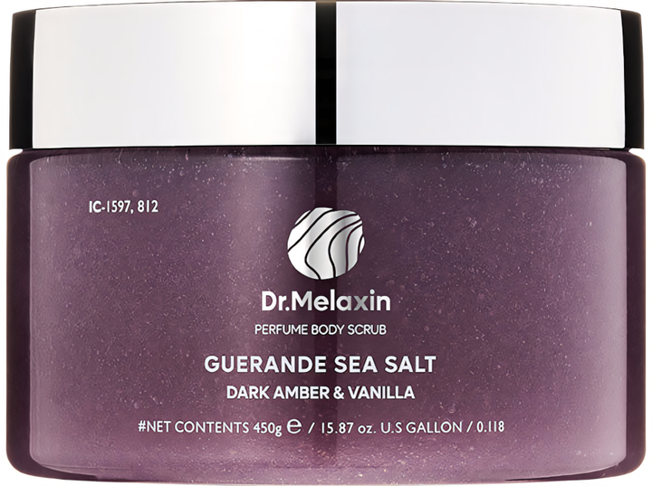 Скраб для тіла Dr.Melaxin Guerande Sea Salt Dark Amber & Vanilla 450 г (8809886481833) - зображення 1