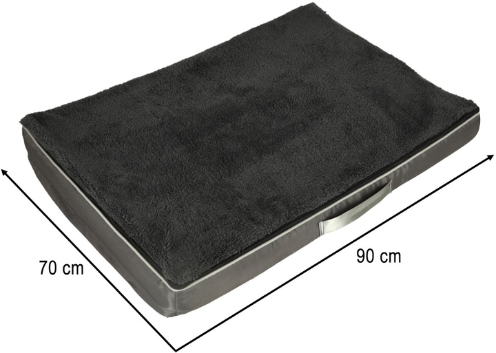 Legowisko ortopedyczne dla psów KIK 90 cm Szare (5903039751620) - obraz 7