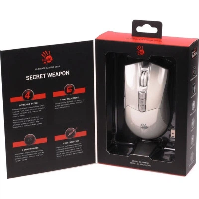 Мишка A4Tech Bloody R90 Plus Wireless Greyish White (4711421001731) - Фото 4 Мишка A4Tech Bloody R90 Plus Wireless Greyish White (4711421001731) - зображення 4
