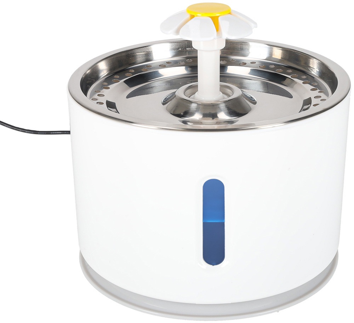 Fontanna dla kotów KIK LED USB 2.4 l filtr czyszczący (0022517437209) - obraz 2