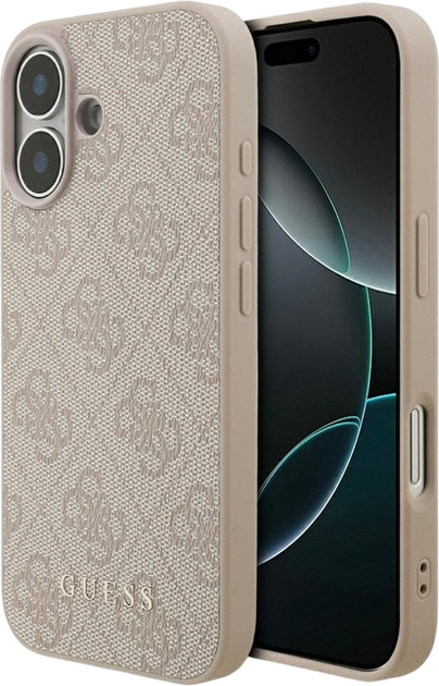 Etui plecki Guess 4G Classic Case do iPhone 17 Pink (3666339556228) - obraz 1