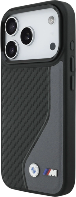 Панель BMW M Carbon Logo MagSafe для Apple iPhone 17 Pro Graphite (BMHMP17L25PCCSCAK) - зображення 4