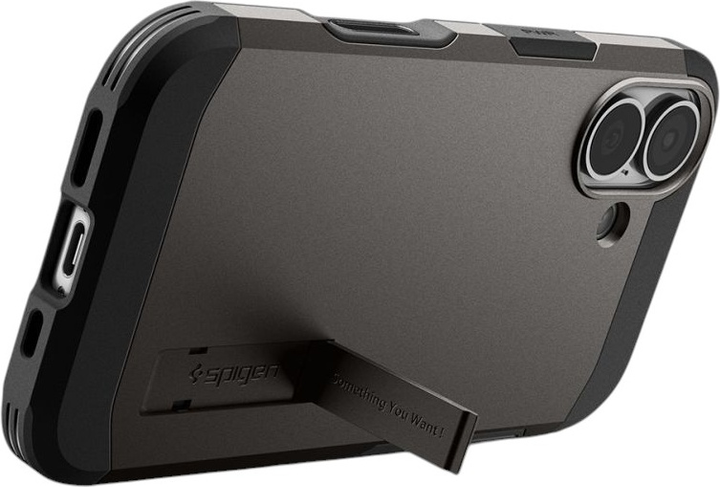 Etui Spigen Tough Armor "T" MagSafe do Apple iPhone 17 Gun Metal (8800283315240) - obraz 7