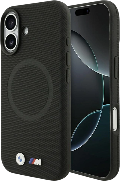 Панель BMW M FW Metal Logo MagSafe для Apple iPhone 17 Black (BMHMP17S25PFWSMK) - зображення 1