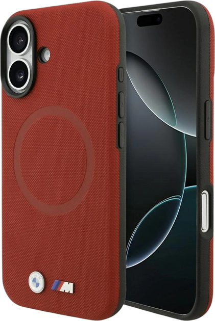 Панель BMW M FW Metal Logo MagSafe для Apple iPhone 17 Red (BMHMP17S25PFWSMR) - зображення 1