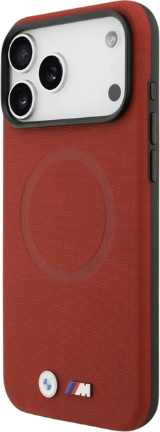 Панель BMW M FW Metal Logo MagSafe для Apple iPhone 17 Pro Max Red (BMHMP17X25PFWSMR) - зображення 3