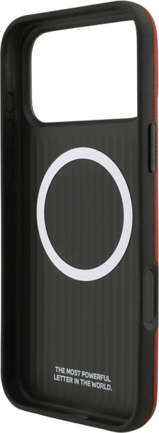Панель BMW M FW Metal Logo MagSafe для Apple iPhone 17 Pro Max Red (BMHMP17X25PFWSMR) - зображення 7