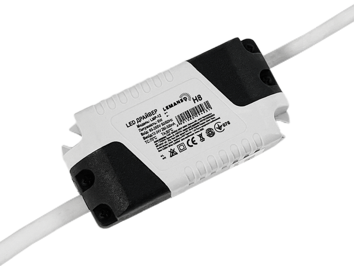 Драйвер Lemanso LMP-12 для LED панелей 17-24V 6W IP33 - изображение 2