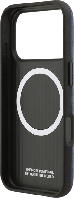 Панель BMW M FW Metal Logo MagSafe для Apple iPhone 17 Pro Max Navy Blue (BMHMP17X25PFWSMB) - зображення 7