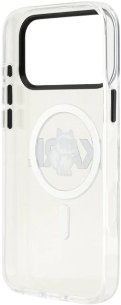 Панель Karl Lagerfeld IML Choupette Sketch Logo MagSafe do Apple iPhone 17 Pro Transparent (3666339504694) - зображення 7