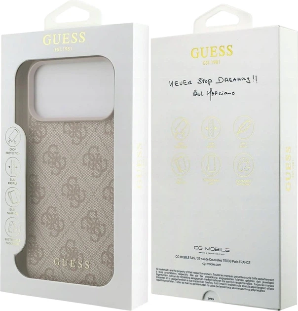 Панель Guess 4G Classic Case для iPhone 17 Pro Max Pink (3666339556259) - зображення 8