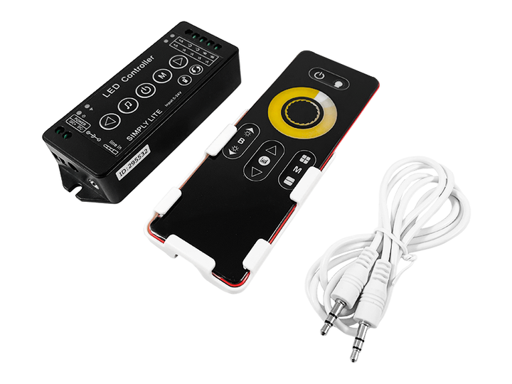 Розумний контролер W+WW RF Music радіо сенсорний 2 канали Smart LED Wi-Fi 12A 12-24V 8 кнопок - Фото 1 Розумний контролер W+WW RF Music радіо сенсорний 2 канали Smart LED Wi-Fi 12A 12-24V 8 кнопок - зображення 1