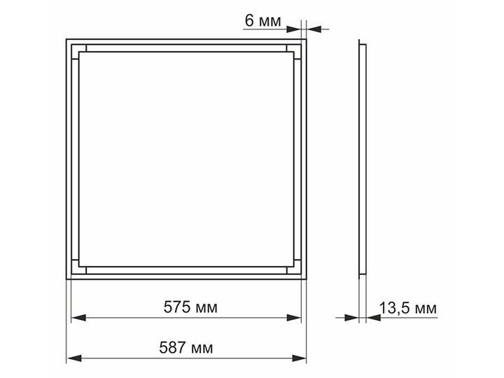 Светодиодная панель сборная 40W 5000K VL-PA405W ART VIDEX - изображение 3