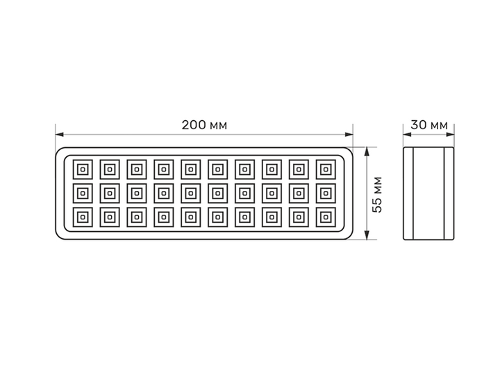 Аварійний світильник з акумулятором TITANUM TL-EM1106 30LED 6500K - зображення 3