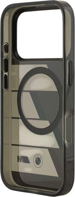 Etui plecki BMW M IML Metal Buttons Tricolor Lines MagSafe do Apple iPhone 17 Pro Max Gray (BMHMP17X25HTTRIA) - obraz 7