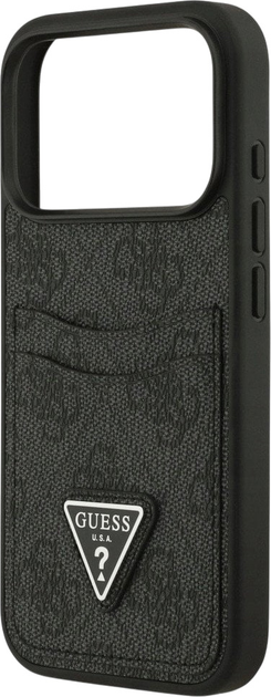 Панель Guess 4G Double Card Triangle для iPhone 17 Pro Black (3666339552640) - зображення 6