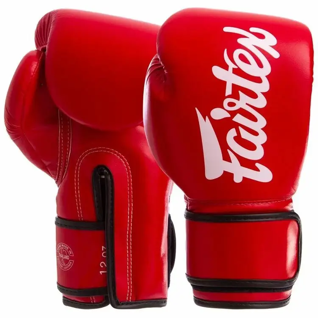 Рукавички боксерські з бинтами Fairtex BGV14 16 унцій, червоні - Фото 4 Рукавички боксерські з бинтами Fairtex BGV14 16 унцій, червоні - изображение 4