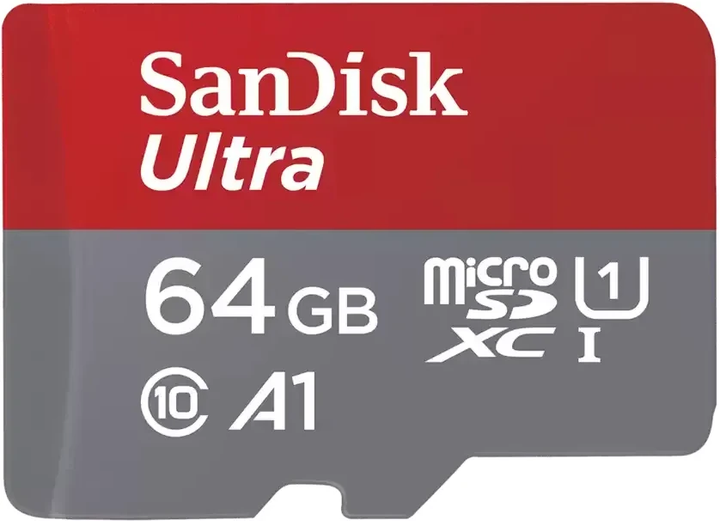 Karta pamięci SanDisk Ultra microSDXC 64GB Class 10 UHS-I U1 A1 + adapter SD (SDSQUAB-064G-GN6FA) - obraz 2