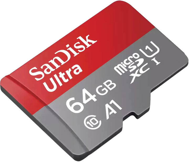 Karta pamięci SanDisk Ultra microSDXC 64GB Class 10 UHS-I U1 A1 + adapter SD (SDSQUAB-064G-GN6FA) - obraz 3
