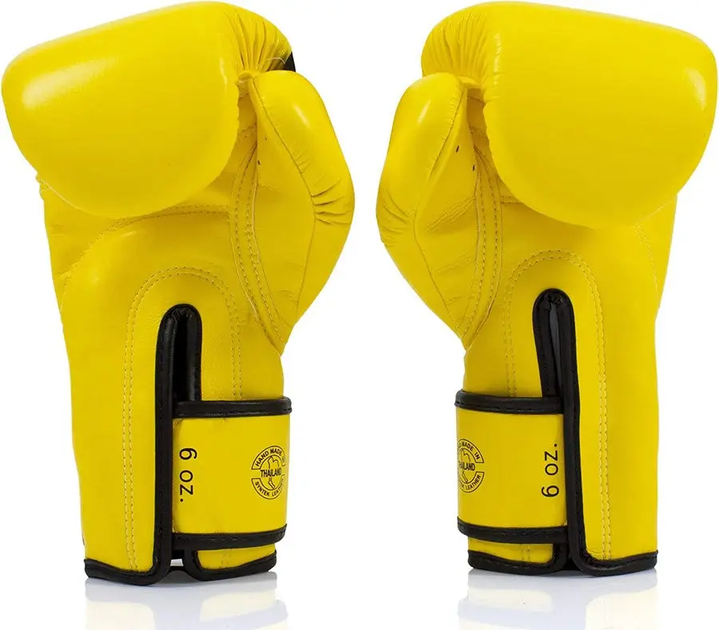 Рукавички боксерські з бинтами Fairtex BGV14 12 унцій, жовті - изображение 3