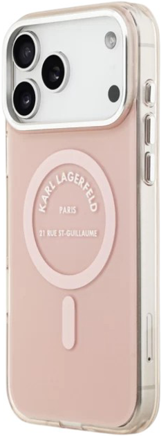 Etui Karl Lagerfeld IML Karl RSG Logo do Apple iPhone 17 Pro Max Pink (3666339530488) - obraz 3