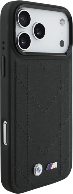 Панель BMW M Quilted Logo MagSafe для Apple iPhone 17 Pro Max Black (BMW001057) - зображення 3