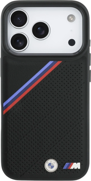 Etui plecki BMW M Quilted Logo MagSafe do Apple iPhone 17 Pro Black (BMHMP17L25PCSPEK) - obraz 2