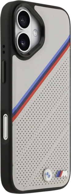 Панель BMW M Quilted Logo MagSafe для Apple iPhone 17 Gray (BMW838) - зображення 3