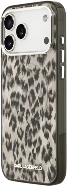 Панель Karl Lagerfeld IML Leopard Pattern MagSafe do Apple iPhone 17 Pro Max Brown (3666339506148) - зображення 3