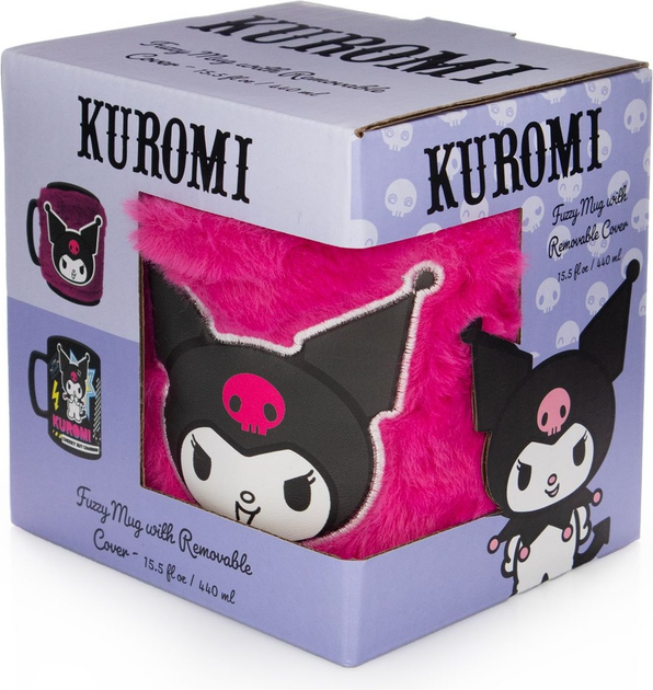 Kubek Pyramid Fuzzy Mug Kuromi Cheeky Punky 460 ml (5063457019006) - obraz 1