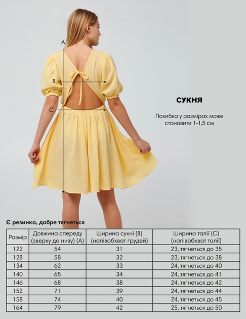 Платье для девочки SMIL 120385 Лимонный р.134 - Фото 5 Платье для девочки SMIL 120385 Лимонный р.134 - изображение 5
