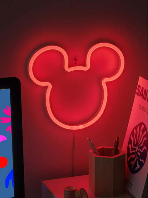 Нічник Paladone Disney Mickey Mouse LED неоновий 21,8 см (5056577726558) - зображення 5