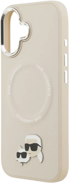 Панель Karl Lagerfeld Karl & Choupette Pin MagSafe do Apple iPhone 17 Beige (3666339495138) - зображення 6