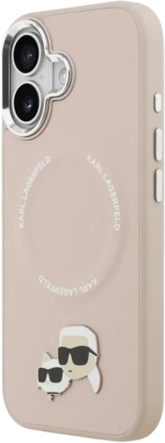 Etui Karl Lagerfeld Karl & Choupette Pin MagSafe do Apple iPhone 17 Pink (3666339495459) - obraz 3
