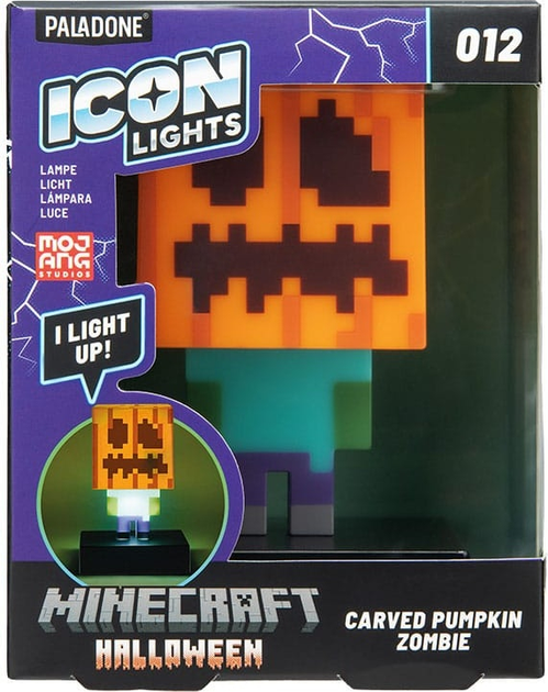 Нічник Paladone Icons Minecraft Zombie 11 см (5056577765663) - зображення 1