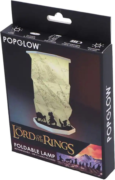Lampka nocna Nemesis Now Foldable Lord of the Rings Map of Middle-earth 15 cm (801269158248) - obraz 1