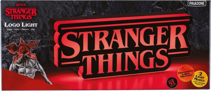 Lampka nocna Paladone Stranger Things logo 31 cm (5055964797232) - obraz 1