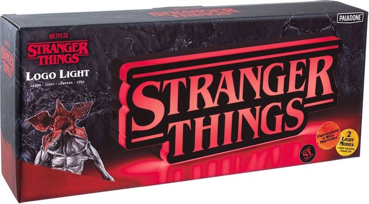 Lampka nocna Paladone Stranger Things logo 31 cm (5055964797232) - obraz 2