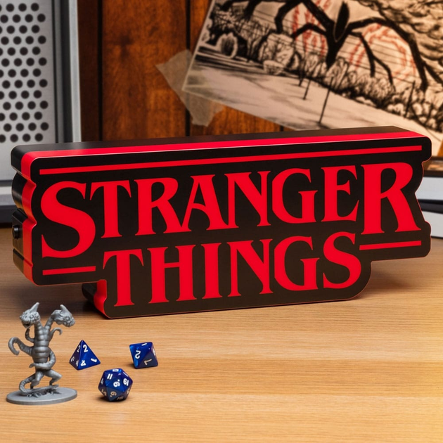Lampka nocna Paladone Stranger Things logo 31 cm (5055964797232) - obraz 6