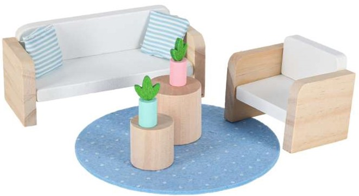 Domek dla lalek Kik w walizce akcesoria drewniane mebelki (KX3054) (5903039767539) - obraz 13