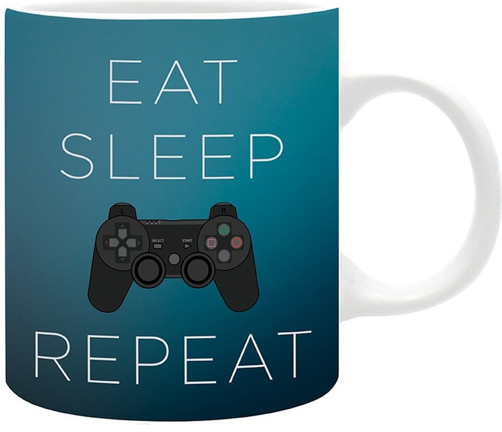 Kubek ABYstyle PlayStation Eat Sleep Repeat 320 ml (5028486342020) - obraz 3