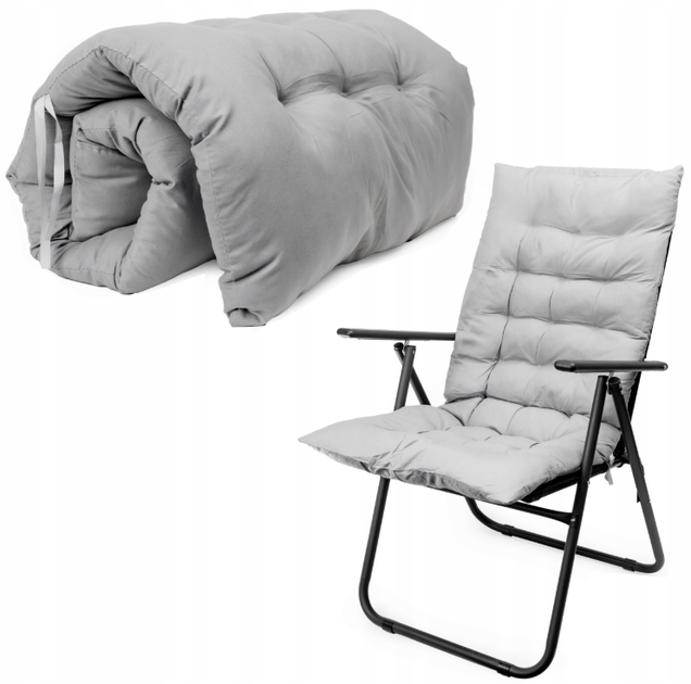 Туристичний матрац Platinet PCM1047 на крісло 75 x 44 x 5 см Сірий (5907595461412) - зображення 5