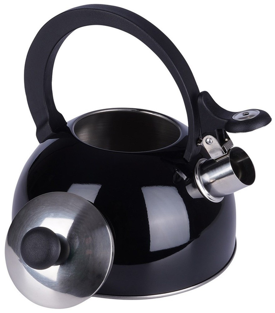 Czajnik Orion z gwizdkiem stalowy Czarny 1.5 l (8592381131579) - obraz 4