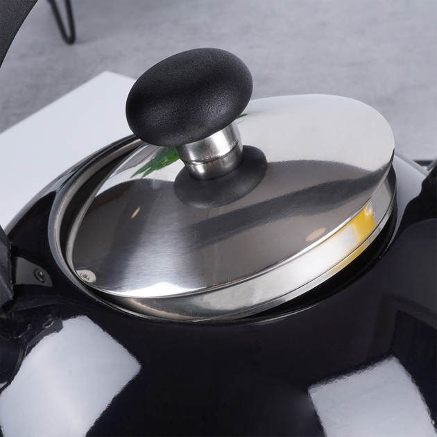 Czajnik Orion z gwizdkiem stalowy Czarny 1.5 l (8592381131579) - obraz 11