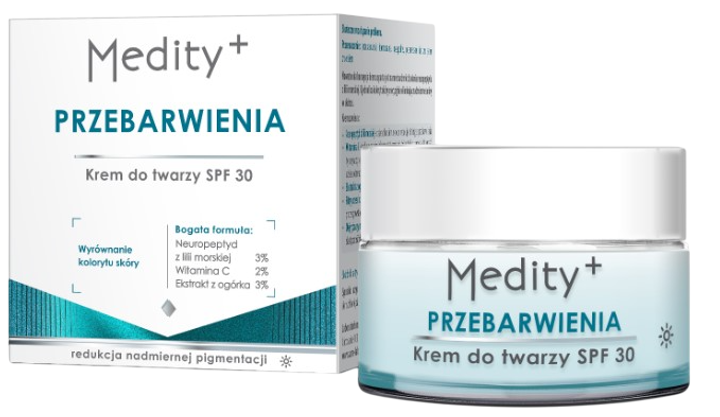 Krem do twarzy Medity+ na przebarwienia Spf 30 50 ml (5906323009414) - obraz 1