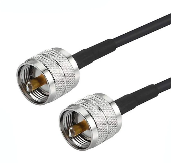 Пигтейл RG58 с разъёмами PL259 — PL259, 50 см (UHF Male-Male) - изображение 2