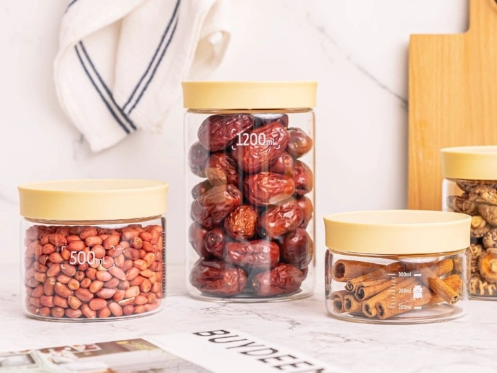 Zestaw słoików Buydeem Mellow Yellow szklanych 3 x 500 ml (6950386612547) - obraz 4