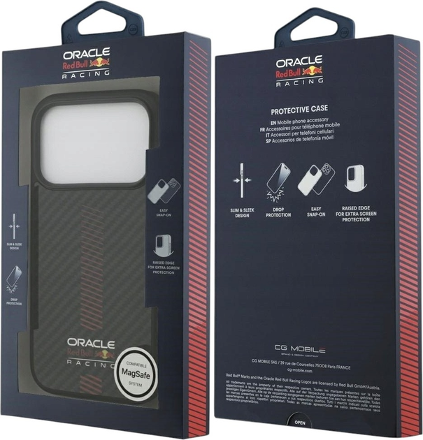 Etui Red Bull Kevlar Powerbar MagSafe do Apple iPhone 17 Pro Black (3666339527280) - obraz 8